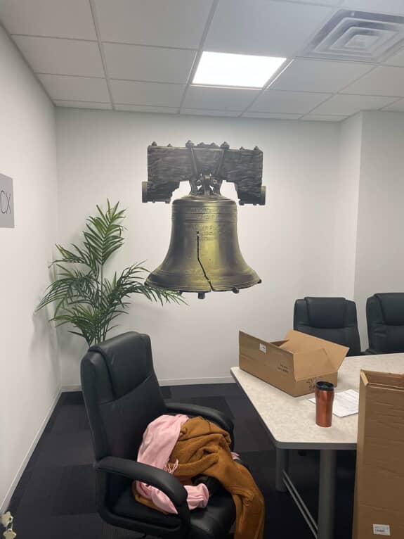 Liberty Bell wall graphics